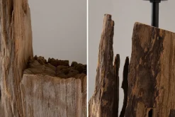 Invicta Interior Stehlampe Stoff Holz 177cm hoch blendarm in Schwarz< Bürolampen|Stofflampen