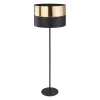 TK Lighting Stehlampe Stoff Metall 159 cm klein Modern Schwarz Gold< Moderne Lampen|Stofflampen