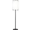 By Rydéns Stehlampe Stoff Metall E27 150 cm hoch Schwarz Weiß< Wohnzimmerlampen|Stofflampen