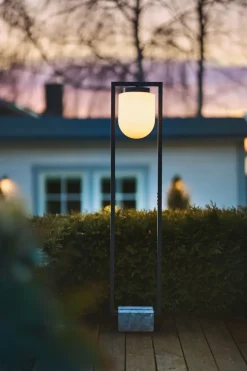 Metall Lampen|Wegeleuchten*By Rydéns Stehlampe Terrasse 120 cm E27 IP44 Marmor Fuß mit Kabel
