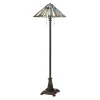 Elstead Stehlampe Tiffany Stil 157,8 cm hoch Zugschalter 2x E27< Rustikale Lampen|Glaslampen