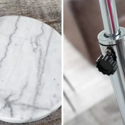 Invicta Interior Stehlampe Weißer Schirm 170cm Lampe Wohnzimmer< Retro Lampen|Designerlampen