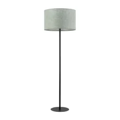 TK Lighting Stehlampe Wohnzimmer 159 cm Stoffschirm Grün Schwarz E27< Moderne Lampen|Stofflampen