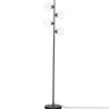 Wohnzimmerlampen|Metall Lampen*By Rydéns Stehlampe Wohnzimmer 160 cm Schwarz Weiß Metall Glas 4x G9