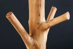 Bürolampen|Designerlampen*Invicta Interior Stehleuchte Beige Stoffschirm Holz 175 cm Handarbeit