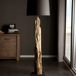 Invicta Interior Stehleuchte 175cm Modern individuell Treibholz< Holzlampen|Lampen Treibholz