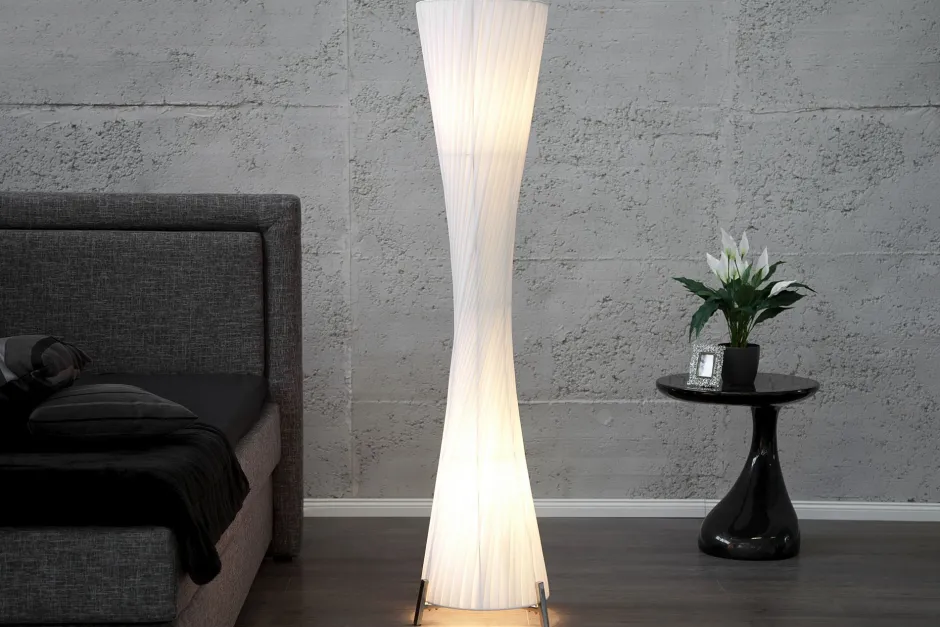 Stehlampen|Wohnzimmerlampen*Invicta Interior Stehleuchte 180cm Retro Esszimmer Lampe Weiß