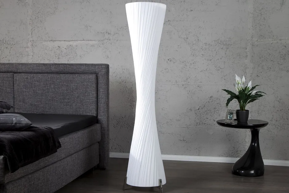 Stehlampen|Wohnzimmerlampen*Invicta Interior Stehleuchte 180cm Retro Esszimmer Lampe Weiß