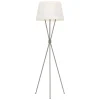 Moderne Lampen|Stofflampen*Elstead Stehleuchte Dreibein 140 cm klein Metall Stoff Modern