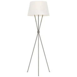 Moderne Lampen|Stofflampen*Elstead Stehleuchte Dreibein 140 cm klein Metall Stoff Modern