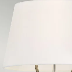 Moderne Lampen|Stofflampen*Elstead Stehleuchte Dreibein 140 cm klein Metall Stoff Modern