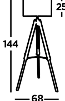 Bürolampen|Wohnzimmerlampen*Searchlight Stehleuchte Dreibein 100-144,5 cm verstellbar Stativ E27