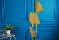 Invicta Interior Stehleuchte 3-flammig Metall Gold indirekt E14 160 cm< Badezimmer Lampe|Designerlampen