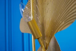 Invicta Interior Stehleuchte 3-flammig Metall Gold indirekt E14 160 cm< Badezimmer Lampe|Designerlampen