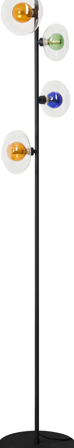 Eco-Light Stehleuchte Glas Grün Blau Bernstein G9 160 cm Modern< Wohnzimmerlampen|Glaslampen