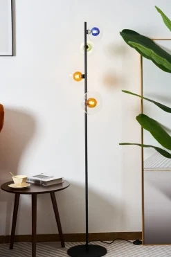 Eco-Light Stehleuchte Glas Grün Blau Bernstein G9 160 cm Modern< Wohnzimmerlampen|Glaslampen