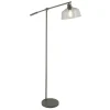 Searchlight Stehleuchte Grau Klar H: max. 164 cm verstellbar Metall Glas< Wandleuchten|Bürolampen