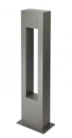 SU-MA Stehleuchte IP65 Aluminium Glas Grau 90 cm GU10 Außen< Wegeleuchten|Metall Lampen