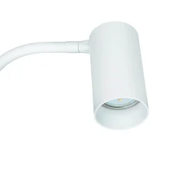 Nowodvorski Stehleuchte klein 120 cm verstellbarer Schirm Weiß GU10< Stofflampen|Metall Lampen