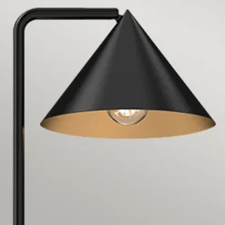 Metall Lampen|Stehlampen*Elstead Stehleuchte klein Dimmer Schalter 148,8 cm Schwarz E27 Modern