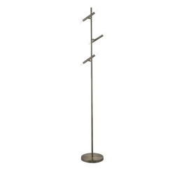 Led Lampen|Bürolampen*Searchlight Stehleuchte LED verstellbar 150 cm in Nickel matt