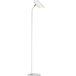 Designerlampen|Moderne Lampen*Elstead Stehleuchte LEYRE in Weiß Messing 145cm Bodenlampe