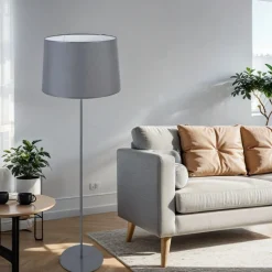 TK Lighting Stehleuchte Maja Grau Modern< Schlafzimmer Lampen|Metall Lampen