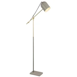 Wandleuchten|Bürolampen*Searchlight Stehleuchte Marmor Sockel 149 cm Grau verstellbar Metall