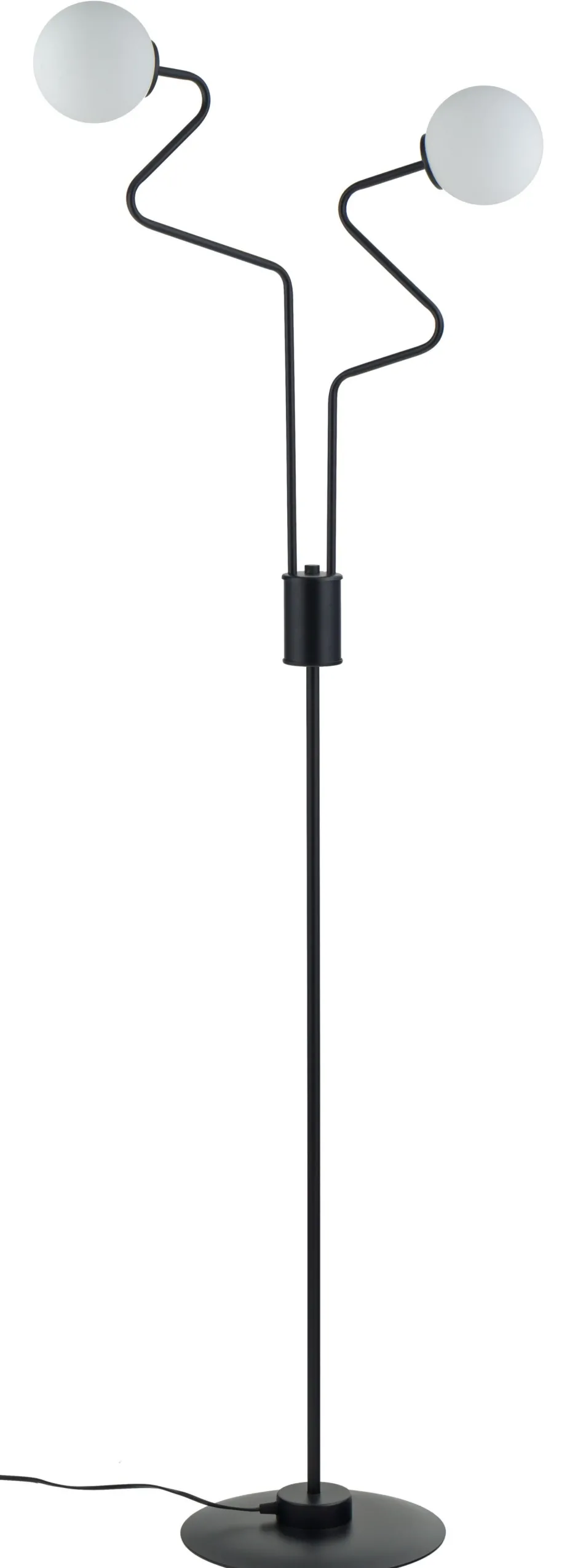 Kugellampen|Moderne Lampen*Sigma Stehleuchte Metall Glas blendarm Lesen G9 162 cm hoch