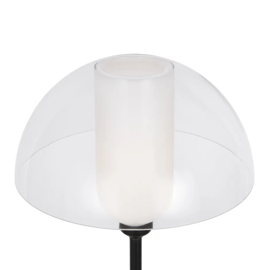 Glaslampen|Stehlampen*Maytoni Stehleuchte Metall Glas E14 139 cm hoch Schwarz Weiß