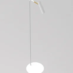 Metall Lampen|Stehlampen*Luminex Stehleuchte Metall GU10 flexibel 159 cm in Weiß Gold