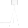 Wohnzimmerlampen|Retro Lampen*By Rydéns Stehleuchte Metall Stoff 145 cm hoch Tripod Weiß E27