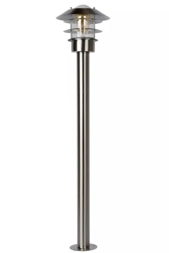 Stehleuchte Outdoor Glas Aluminium IP44 E27 100 cm< Wegeleuchten|Metall Lampen