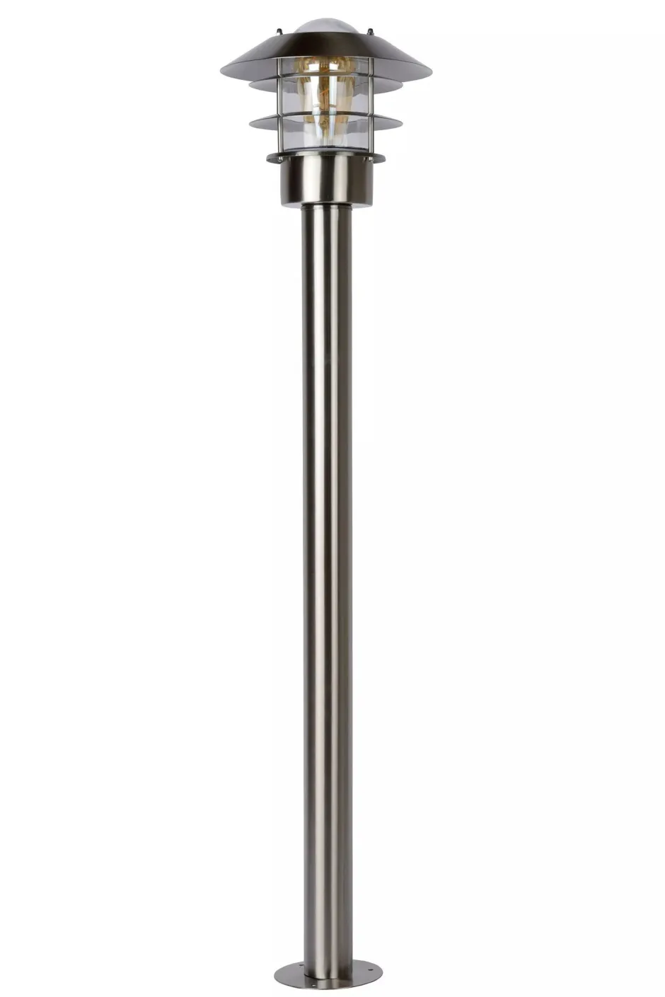 Stehleuchte Outdoor Glas Aluminium IP44 E27 100 cm< Wegeleuchten|Metall Lampen