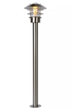 Stehleuchte Outdoor Glas Aluminium IP44 E27 100 cm< Wegeleuchten|Metall Lampen