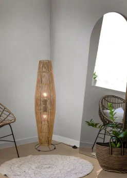 Trio Reality Stehleuchte Papier Metall Schwarz Braun E27 103 cm< Wohnzimmerlampen|Metall Lampen