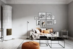 By Rydéns Stehleuchte Schwarz 146 cm klein Metall GU10 Retro< Wohnzimmerlampen|Metall Lampen