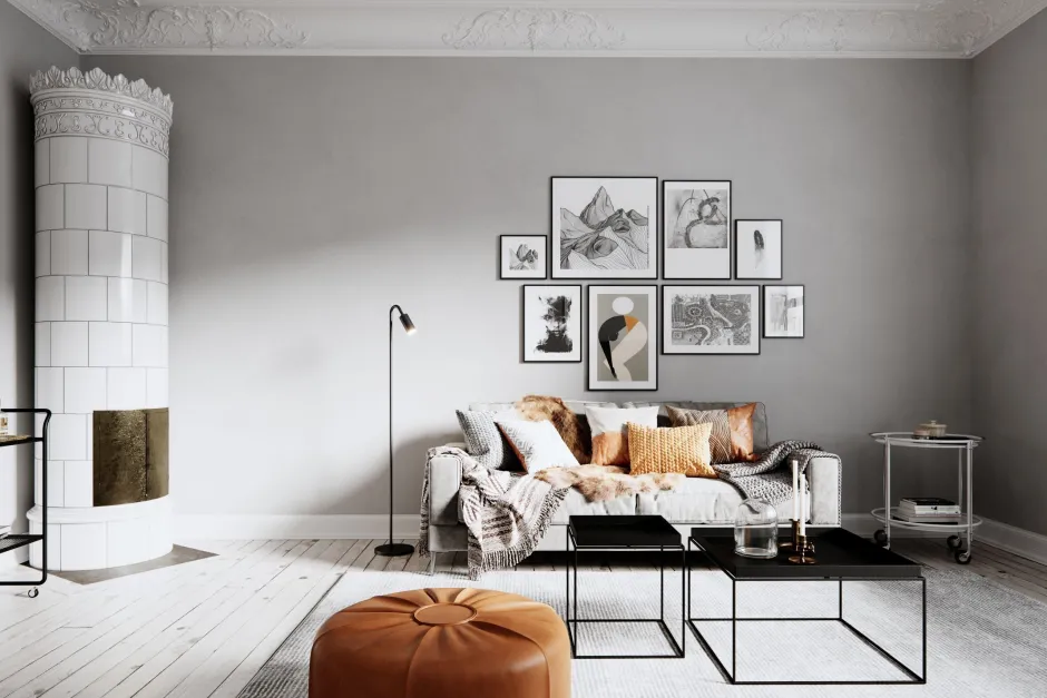 By Rydéns Stehleuchte Schwarz 146 cm klein Metall GU10 Retro< Wohnzimmerlampen|Metall Lampen