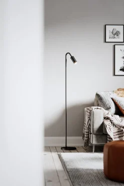 By Rydéns Stehleuchte Schwarz 146 cm klein Metall GU10 Retro< Wohnzimmerlampen|Metall Lampen