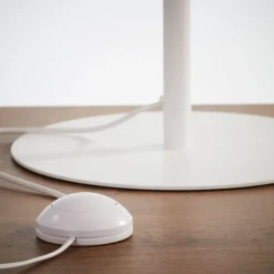 Wohnzimmerlampen|Stofflampen*TK Lighting Stehleuchte Weiß Braun 159 cm Jute Stoff Metall Boho