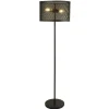 Bürolampen|Wohnzimmerlampen*Searchlight Stehleuchte Wohnzimmer 145 cm klein Metall 2x E27 Schwarz