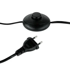 Searchlight Stehleuchte Wohnzimmer in Messing Antik Braun E27 164 cm< Stofflampen|Rustikale Lampen