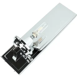 Elstead Stilvolle Badlampe LED IP44 Glas Schirm Weiß Chrom< Glaslampen|Moderne Lampen