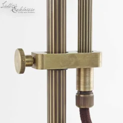 Schreibtischlampen|Metall Lampen*Berliner Messingleuchten Stilvolle Bankerleuchte Messing Glas mit Zugschalter