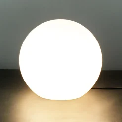 Nowodvorski Stilvolle Gartenlampe Weiß runder Schirm Ø30cm< Kugellampen