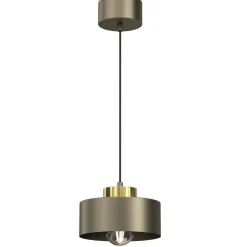 Hängelampen|Bürolampen*Luminex Stilvolle Hängelampe Metall in Gold Ø20,5 cm E27 Loft