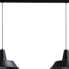 Hängelampen|Industrie Lampen*Masterlight Stilvolle Hängelampe Schwarz Ø45cm 2xE27 PRATO