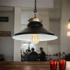 Luminex Stilvolle Hängeleuchte IRON in Schwarz< Hängelampen|Esszimmer Lampen