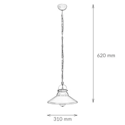 Luminex Stilvolle Hängeleuchte IRON in Schwarz< Hängelampen|Esszimmer Lampen