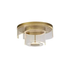 Searchlight Stilvolle LED Deckenlampe Metall Ø40 cm in Gold 1046 lm< Flurlampen|Wohnzimmerlampen